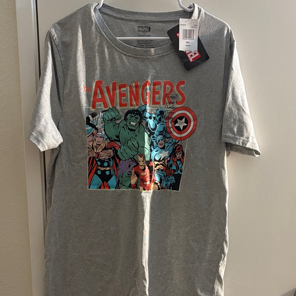Marvel Gray Avengers Short Sleeve Tee